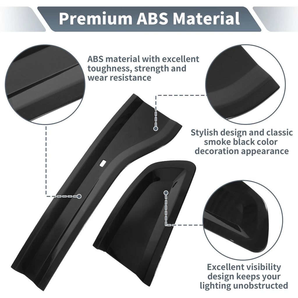 Tail Light Cover for Dodge Charger (2015–2024) ABS Smoked Black