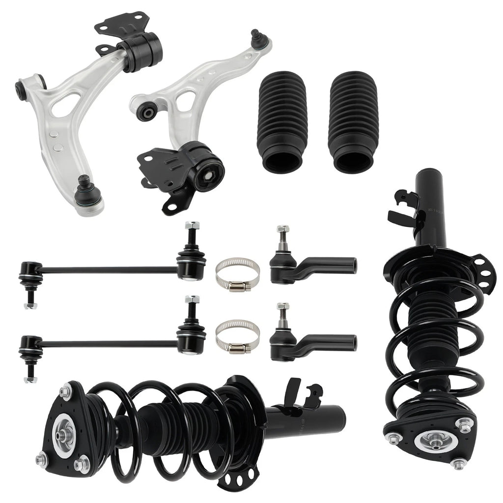 Front Strut Coil Spring + Control Arm Assembly for Ford Focus (2013–2018)