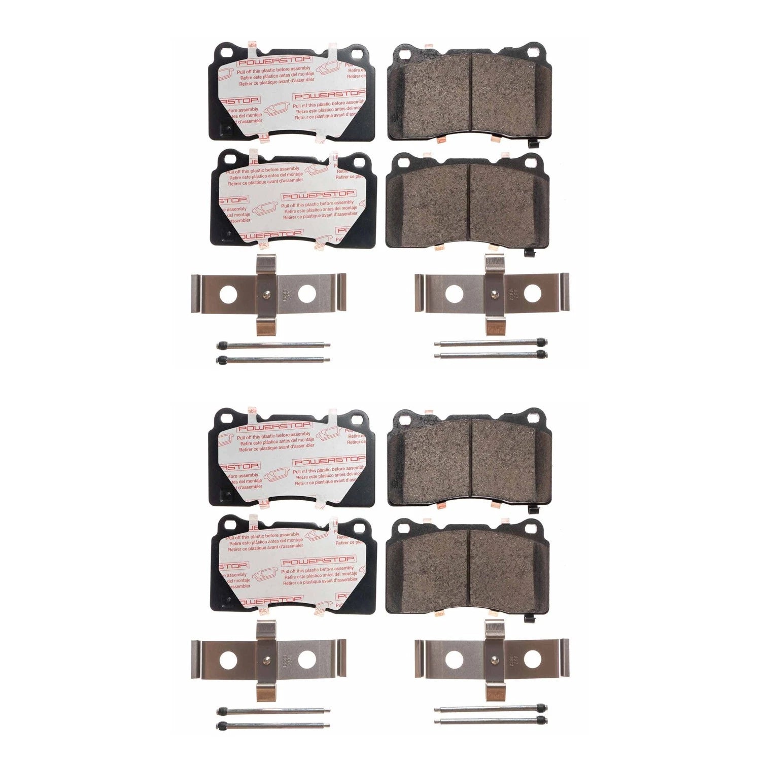 PowerStop Front & Rear Carbon Fiber Ceramic Brake Pads Kit for Ford GT (2005–2006)
