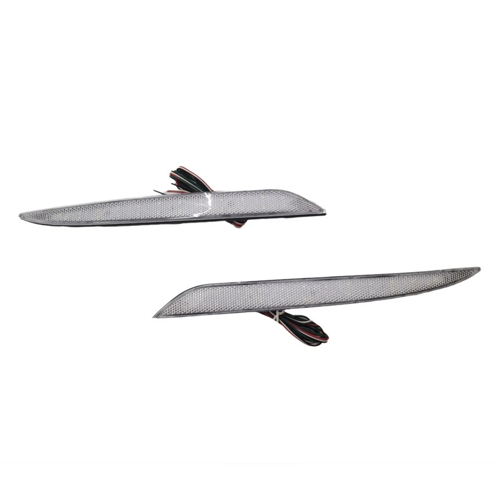 Clear LED Rear Bumper Reflector Tail Light for Tesla Model S (2012–2023)