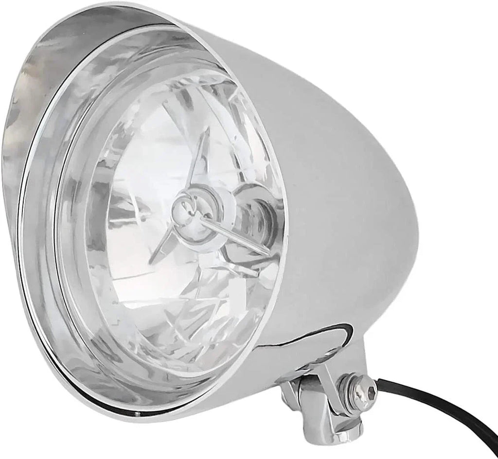 6" Chrome Bullet Headlight for Harley Sportster Chopper Bobber