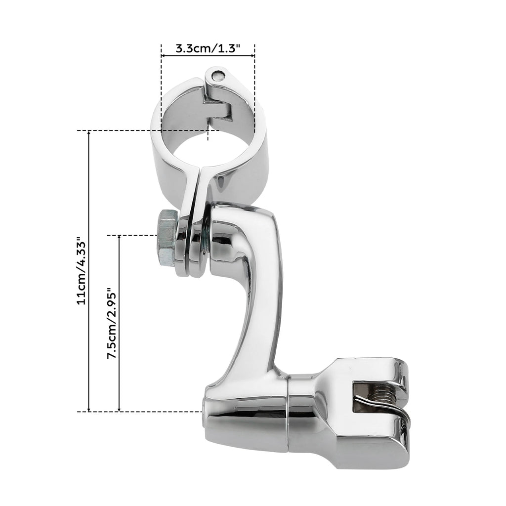 Highway Foot Pegs Mount Clamps for Harley Sportster XL883 XL1200 (22mm-35mm)