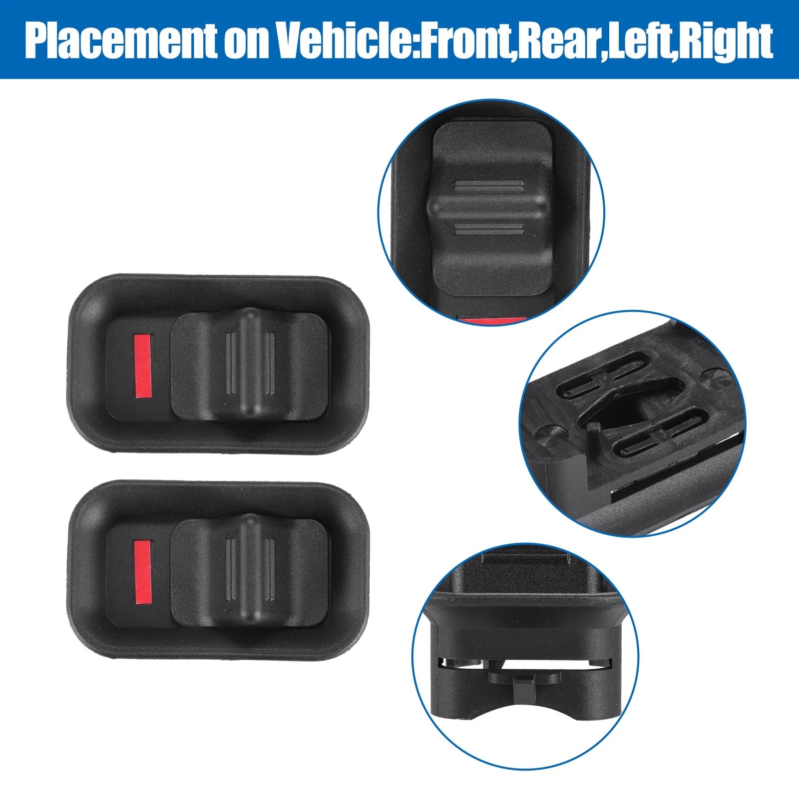 2X Door Lock Lever Knob Replacement for Chevy Suburban 1500/2500 (1999–2006)