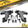 Set of 8 Front Control Arm, Ball Joint & Tie Rod End for Nissan Frontier 