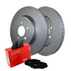 Front Brake Kit 345mm Rotors & TRW Pro Ceramic Pads for Chrysler Dodge