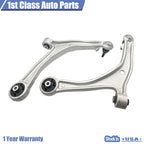 2X Front Lower Aluminum Control Arms for Honda Odyssey (2014–2017)