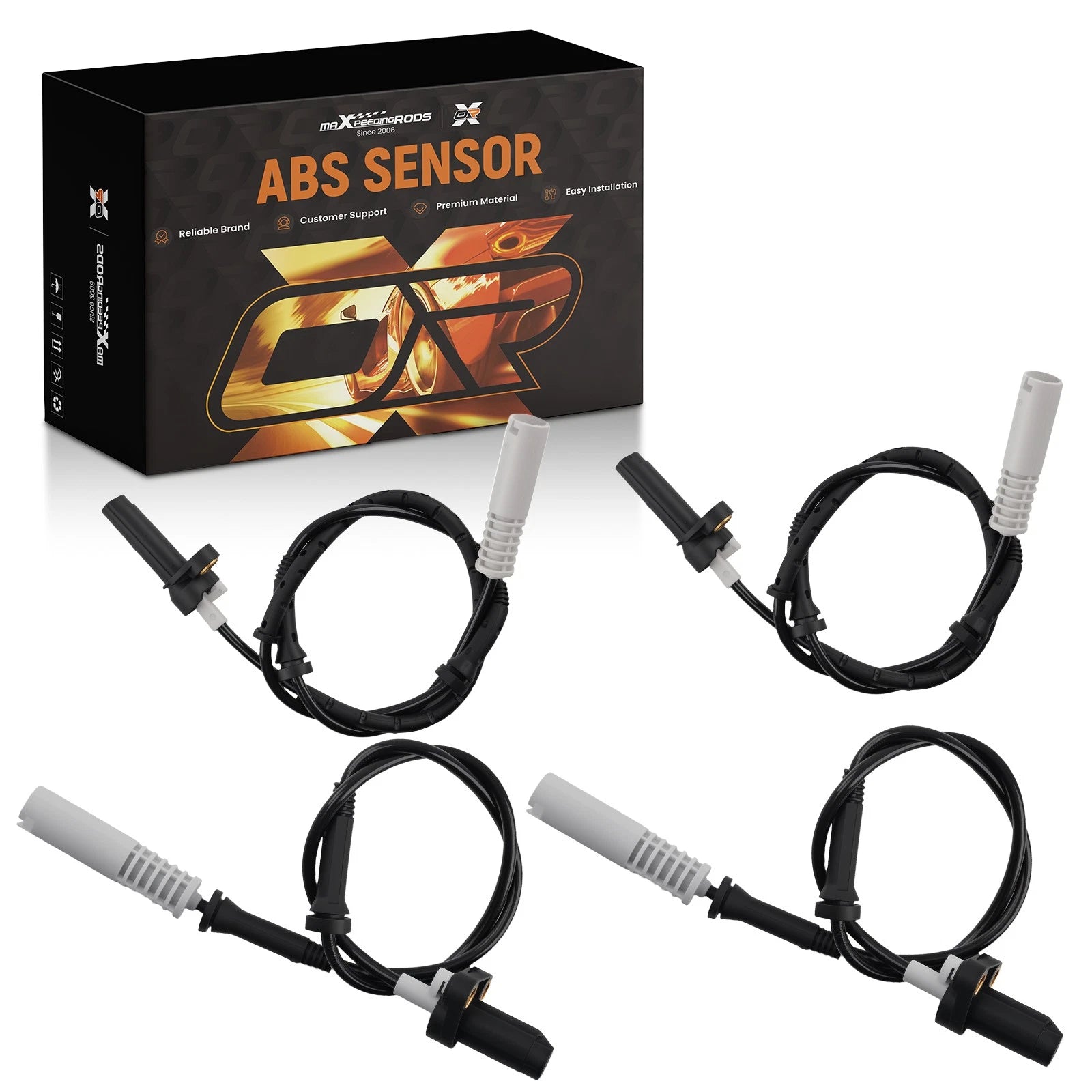 4X ABS Wheel Speed Sensor for BMW 528i 540i (1997–1998)
