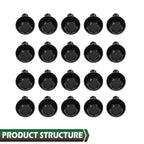 Set of 20 Body Bolts for Honda (M6-1.0 x 20mm, 10mm Hex, 17mm Washer)