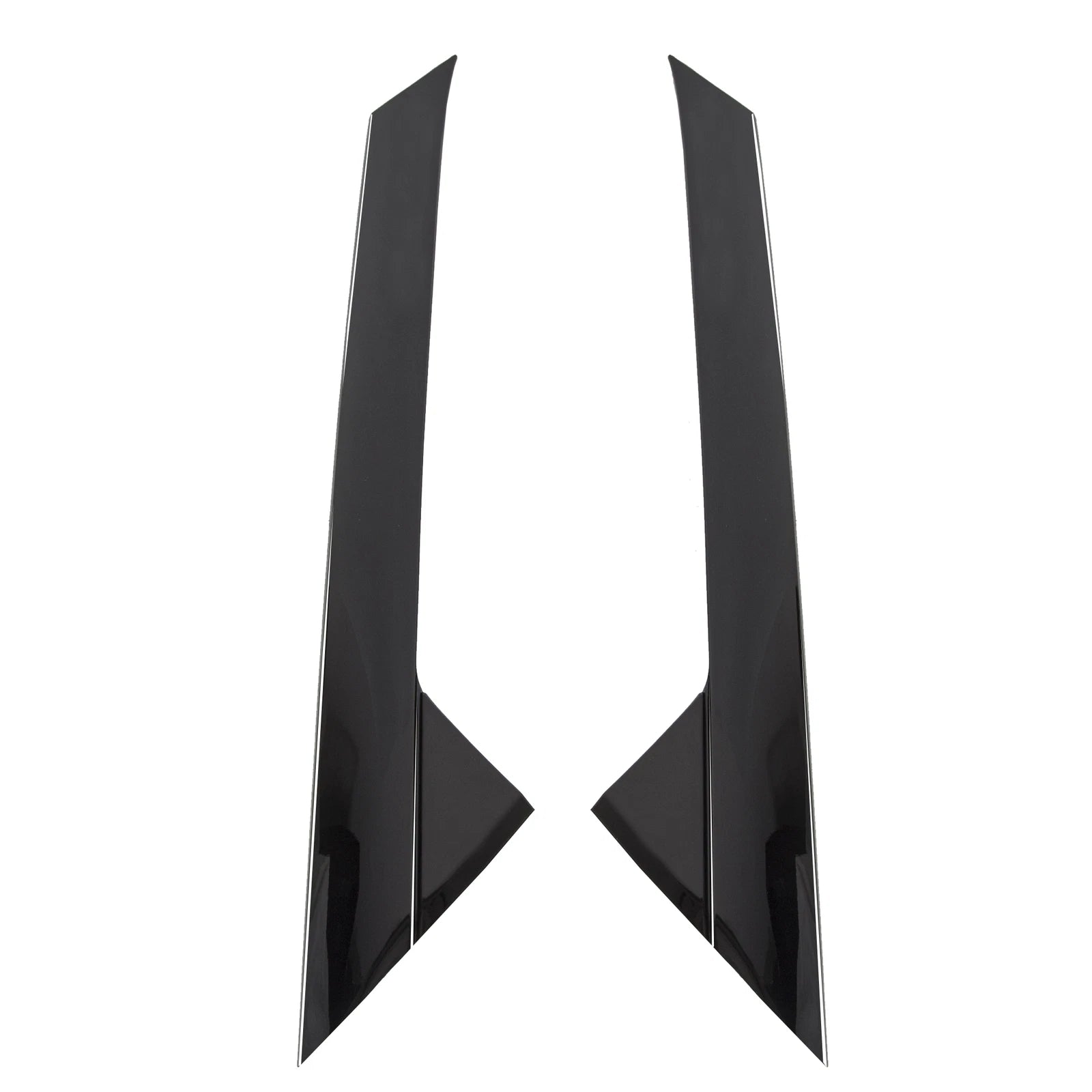 Set of 2 Windshield Outer Trim Pillar Molding for Ford Explorer (2011-2019)