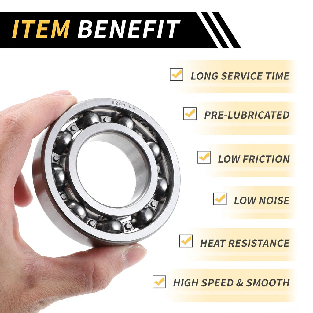 6208 Deep Groove Ball Bearing for Scooter Skateboard Wheel (40x80x18mm)