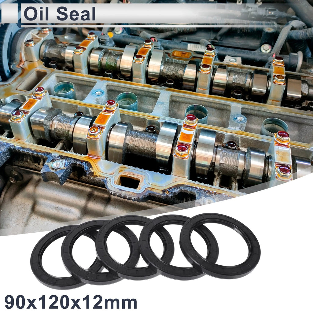 Set of 5 Oil Seal Rotary Shaft Seal NBR Rubber 90x120x12mm