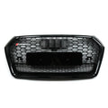 Front Honeycomb Mesh with Quattro Grilles for Audi Q5 SQ5 (2018–2019)