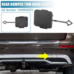 Rear Bumper Tow Hook Cover for Mercedes-Benz (2006-2011) Black