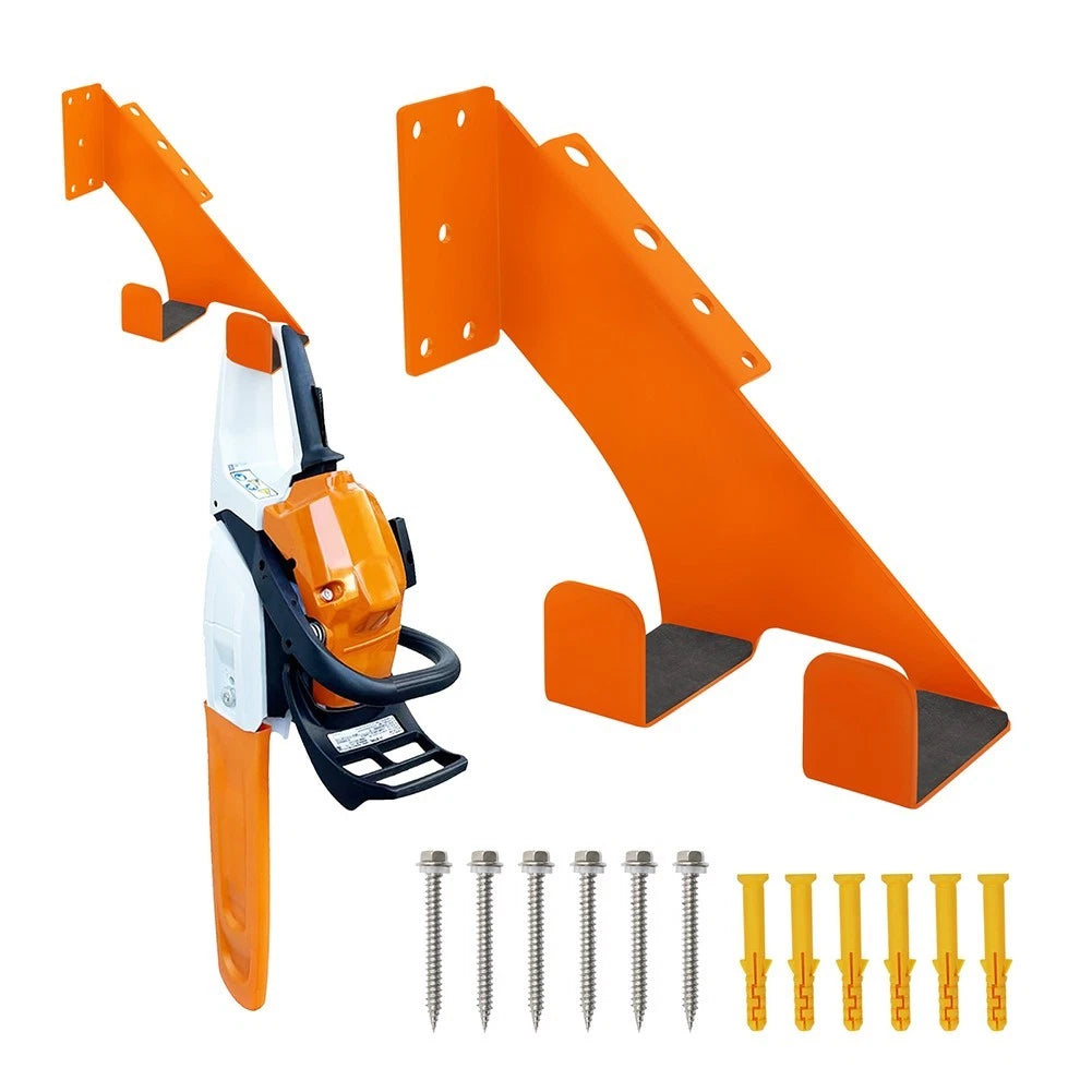 Chainsaw Hanger for Garage Storage (180LB Load, Heavy Duty Alloy Steel)