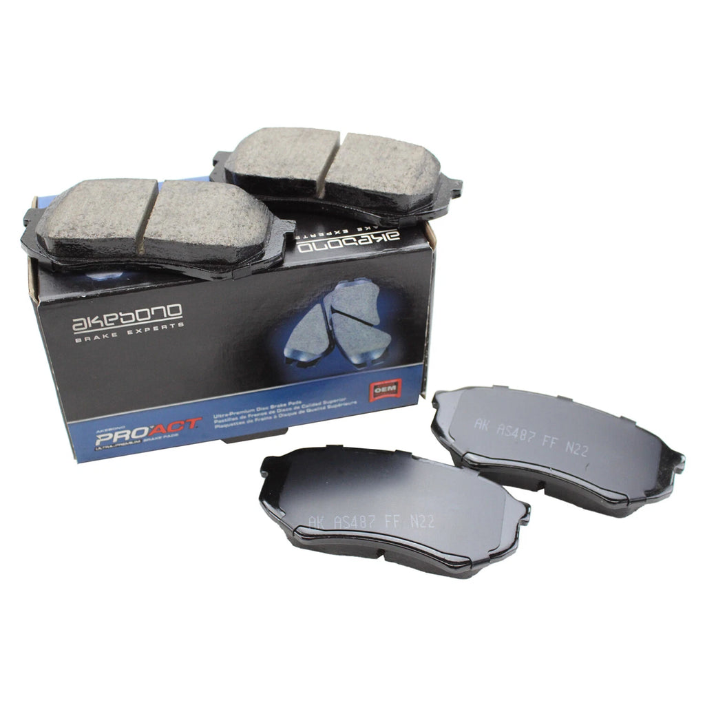 Set of 4 Akebono ProACT Front Ceramic Brake Pads for Toyota 929 Cressida Tacoma (1989–1995)