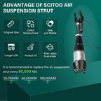 Air Suspension Strut Front Left for Mercedes X166 GL550 W166 ML63 GL450 ML550 (2013–2019)