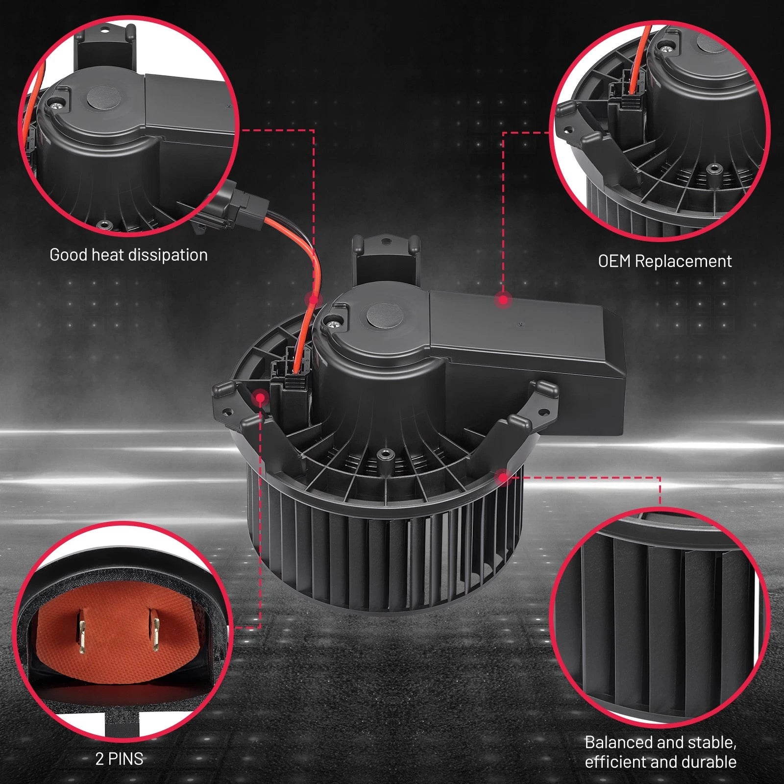 Blower Motor with Fan Cage for International Prostar, LoneStar (2008–2015)