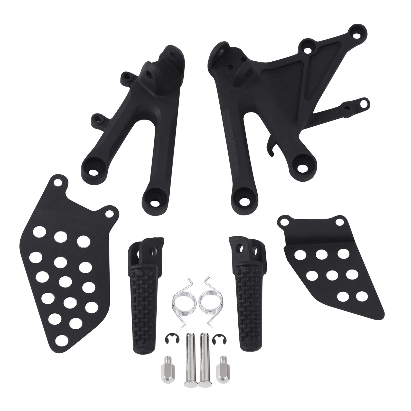 Set of 2 Driver Footpegs Footrest Brackets for Honda CBR1000RR (2004–2007)