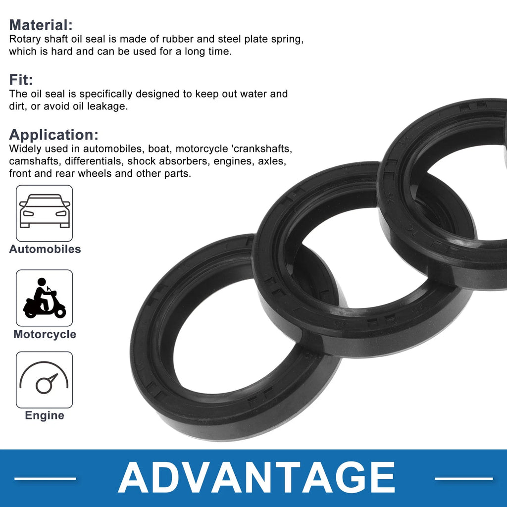 Set of 5 Oil Seal Ring 25x35x7mm for Various Models 