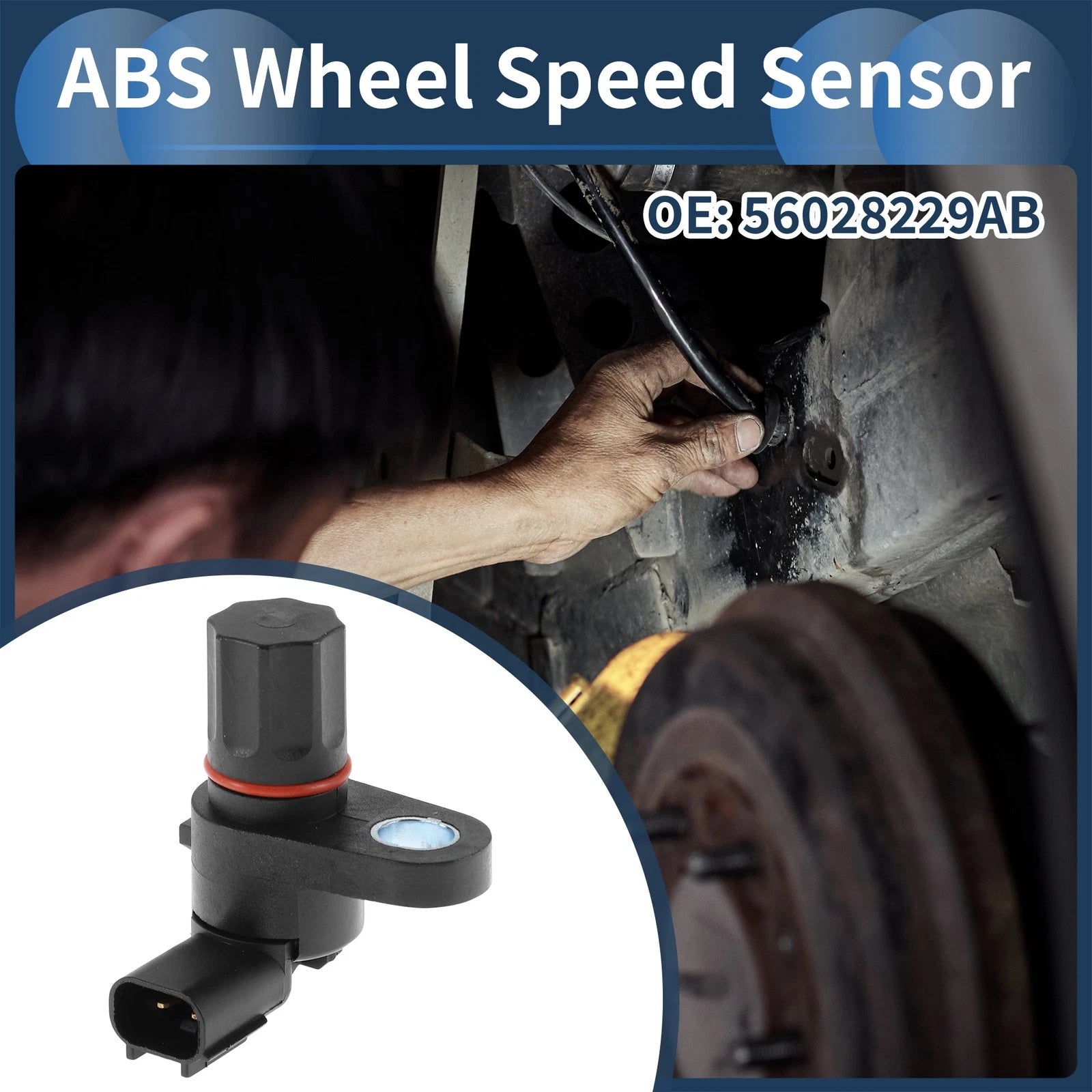ABS Wheel Speed Sensor No. 56028229AB for Dodge Ram 1500 (2010–2018)