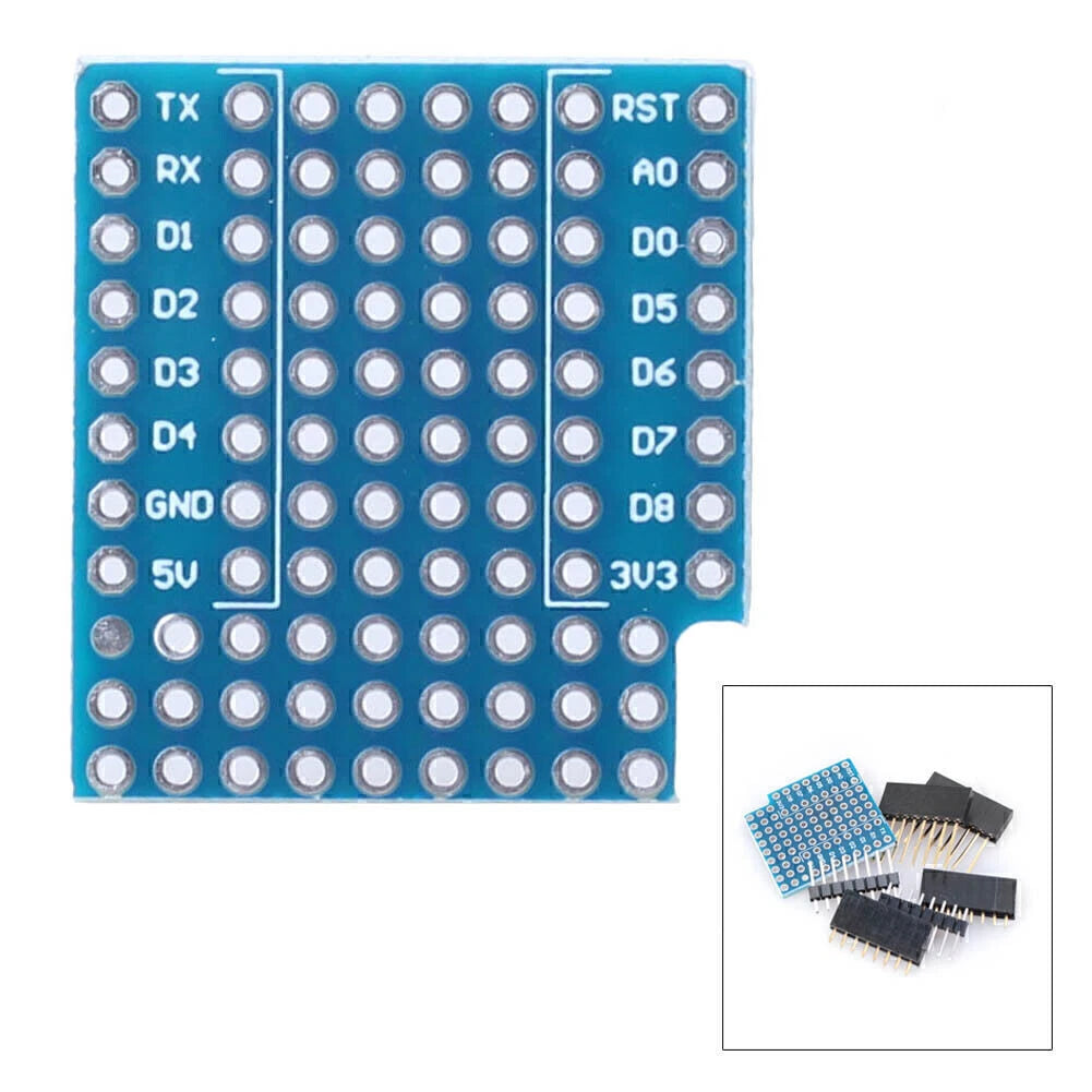 Prototype Breadboard Expansion Shield for D1 Mini (2016–2023)