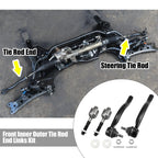 Front Inner Outer Tie Rod End Link Kit EV80210 for Honda Accord, Acura TSX (2003–2012)