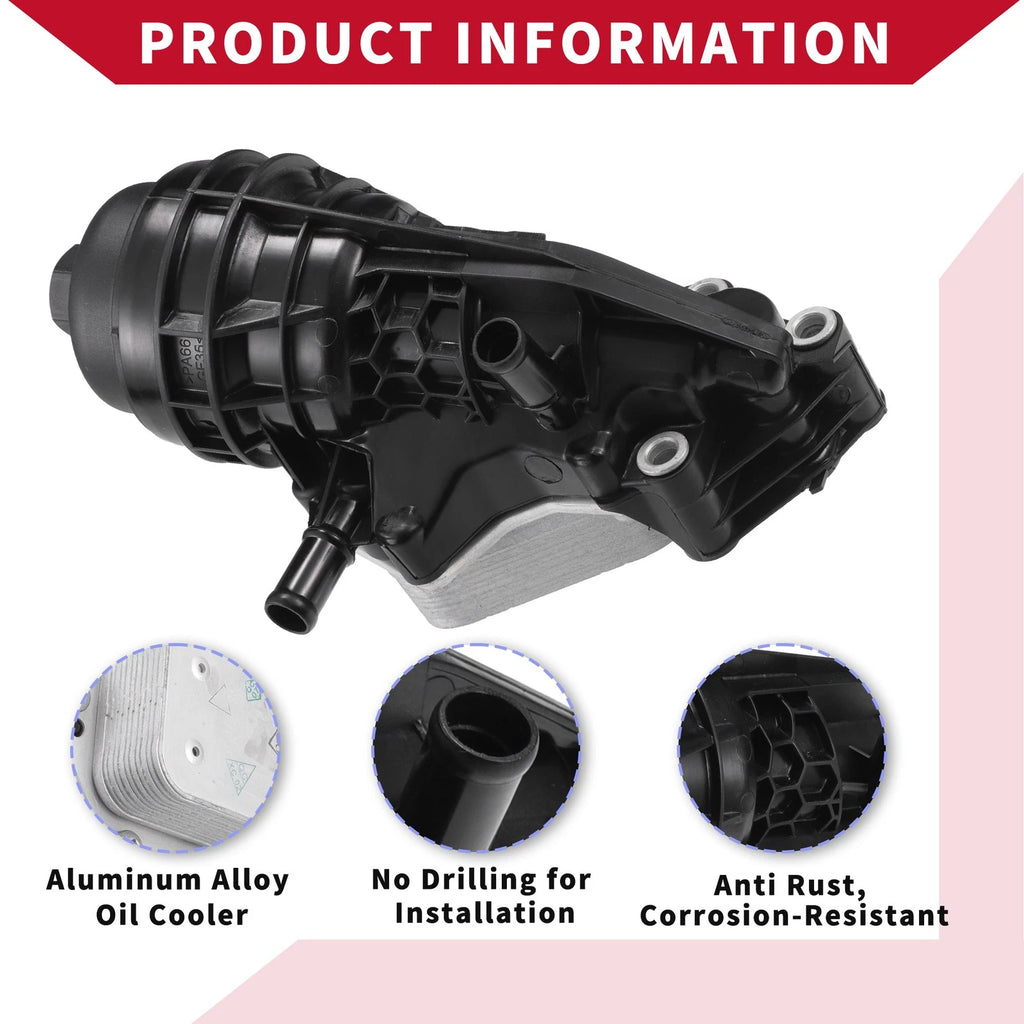 Oil Filter Housing with Seals for Mercedes-Benz CLA250 GLB250 (2019–2023) No.A2701800500