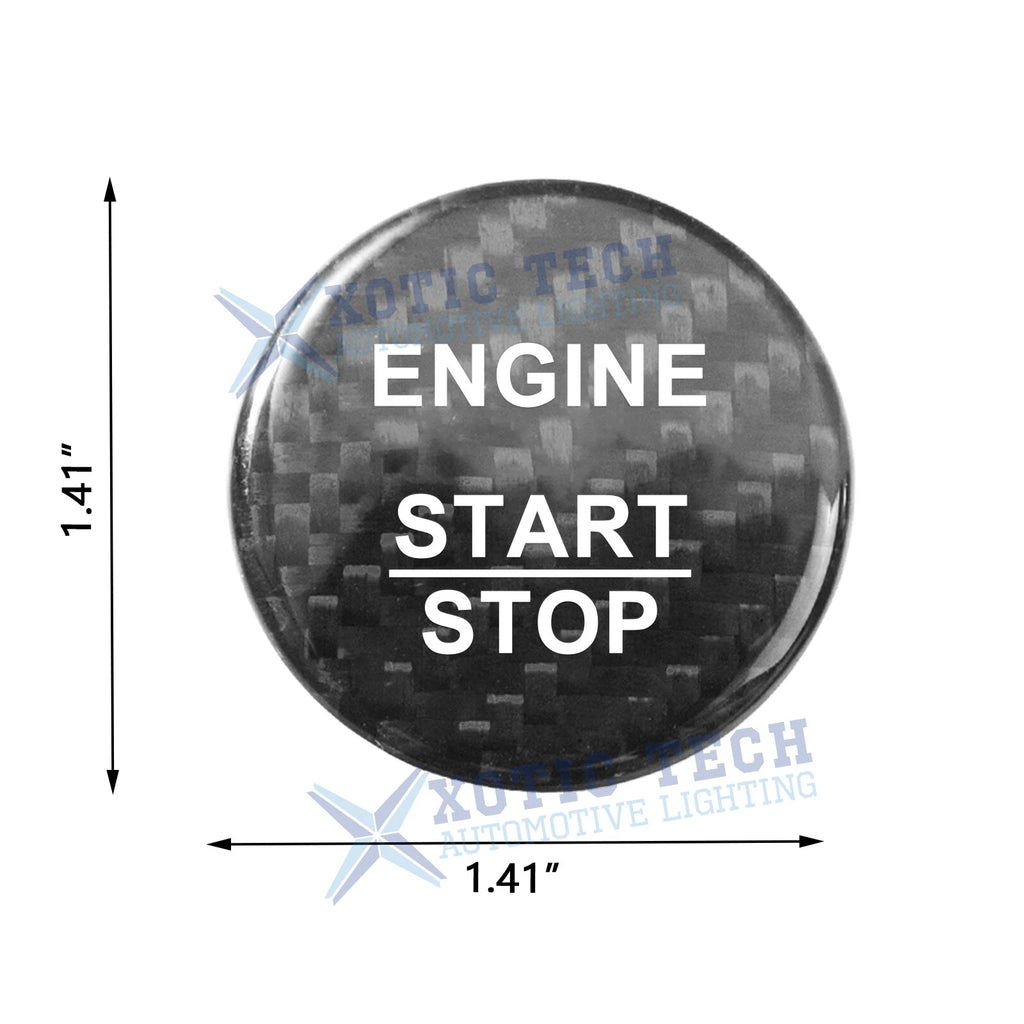 Genuine Carbon Fiber Ignition Start Stop Button Trim for Mercedes B C E Class (2010-2014)