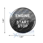 Genuine Carbon Fiber Ignition Start Stop Button Trim for Mercedes B C E Class (2010-2014)