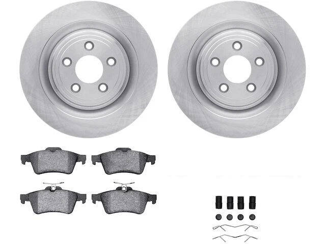 Rear Brake Pad and Rotor Kit for Jaguar Vanden Plas (2006–2009) JN351BV