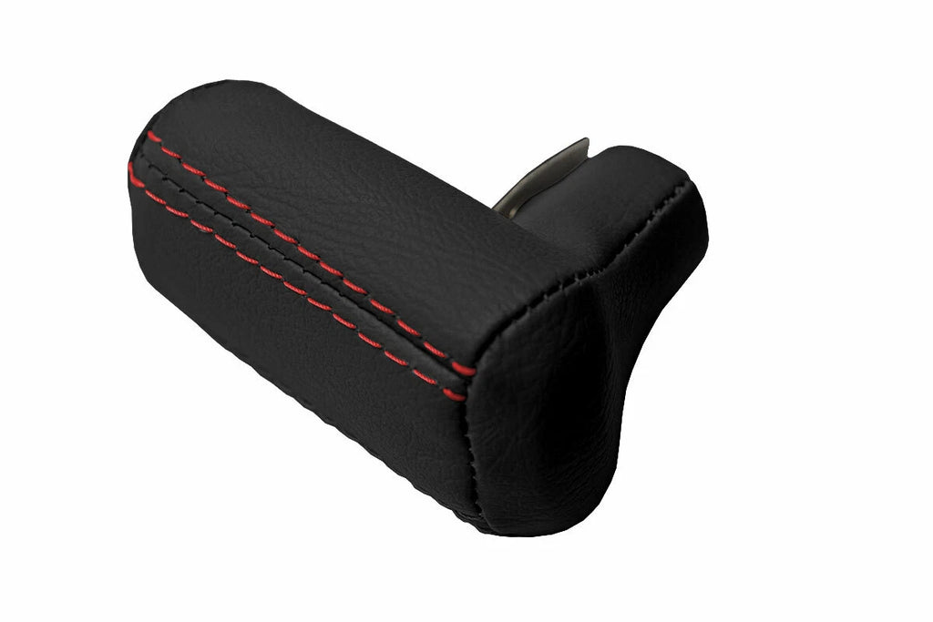 Leather Shift Gear Knob Cover for BMW E30 (1981–1991) Red Stitch