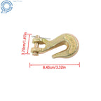 Set of 6 Clevis Grab Hooks for G70 Chain (3600 LBS Load Limit)