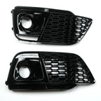 Front Honeycomb Fog Lamp Grilles Cover for Audi Q5 SQ5 (2018–2019)
