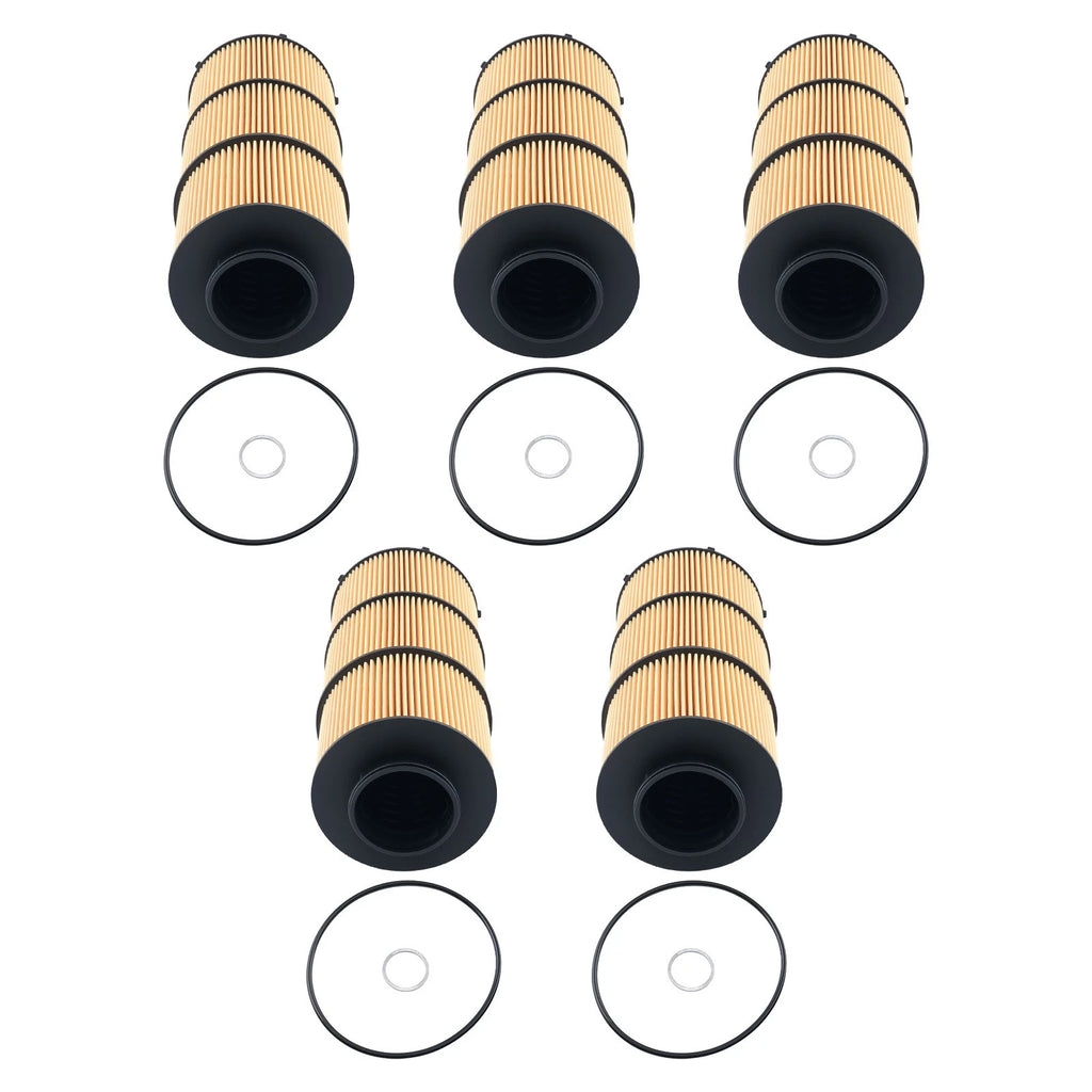 Set of 5 Oil Filters for Freightliner 122SD (2020–2022) A4711800009 A4711800209