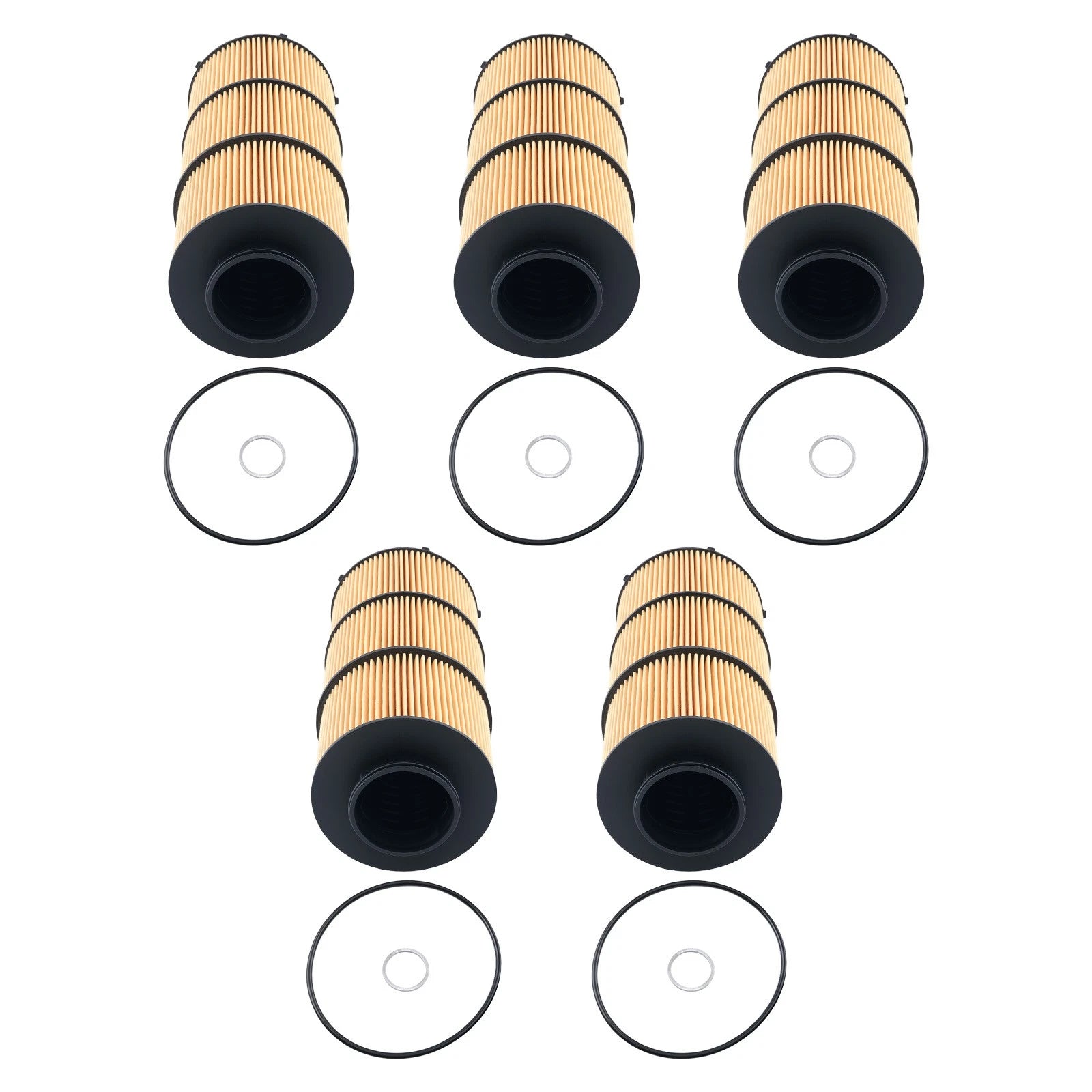 Set of 5 Oil Filters for Freightliner 122SD (2020–2022) A4711800009 A4711800209