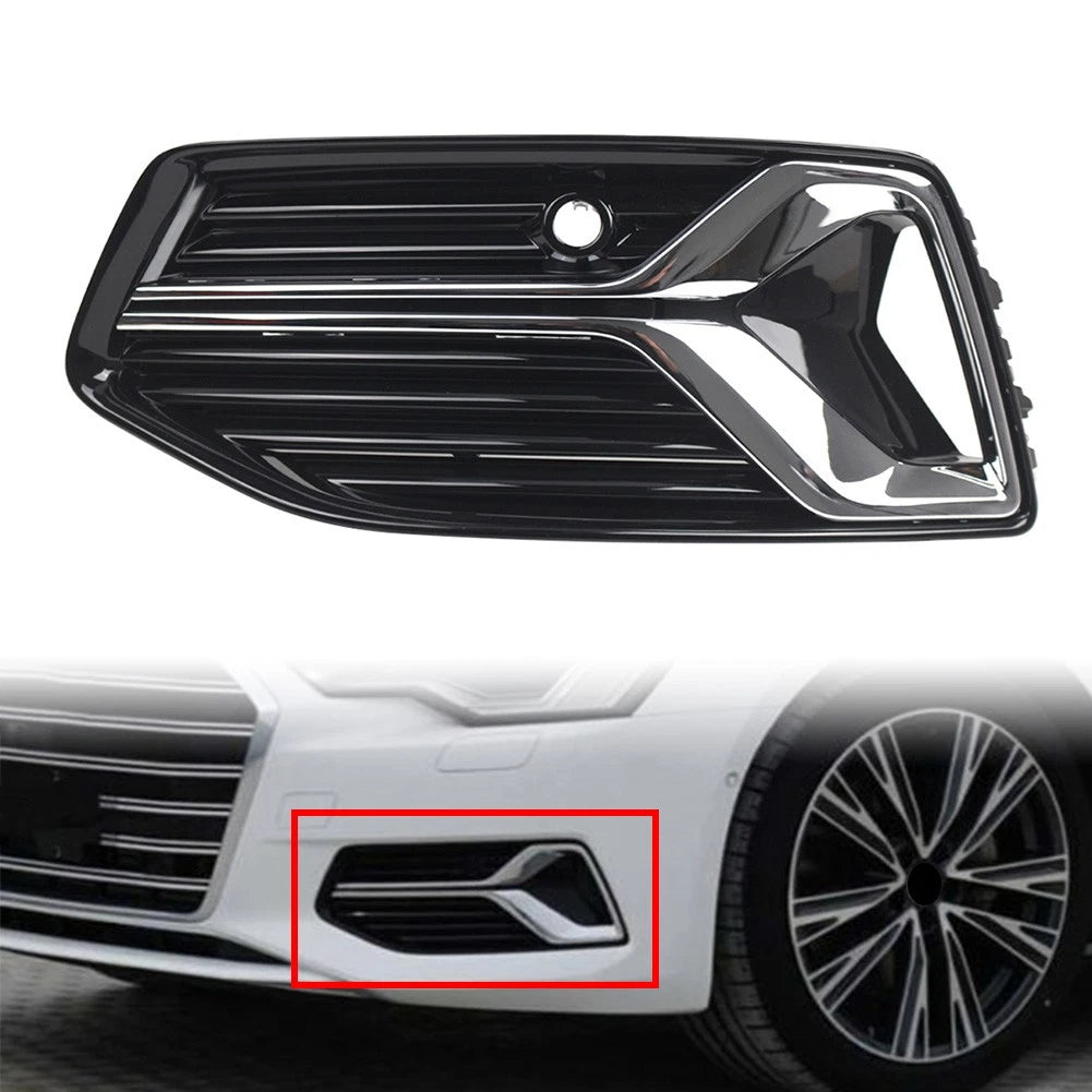 1x Left Front Fog Light Grille Cover Chrome Trim for Audi A6 S6 (2019–2023)