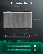 Aluminum Radiator for Toyota Camry LE SE XLE (2010–2011) 2.5L L4