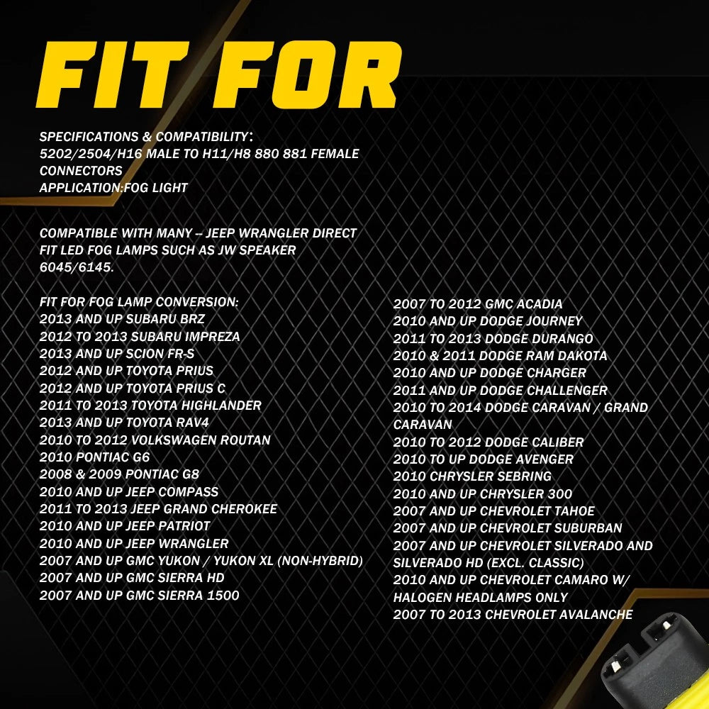 H11 Conversion Harness for Toyota Prius (2001-2009)