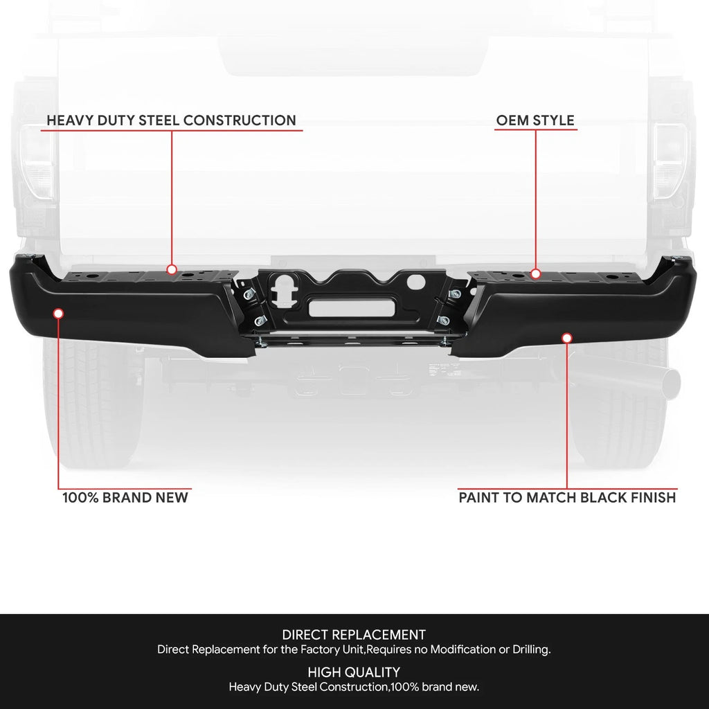 Rear Bumper Face Bar & Reinforcement for F-250 SD (2017–2022)