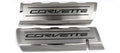 Fuel Rail Covers w/Black Solid Vinyl "CORVETTE" Inlay for 2014-2019 Corvette