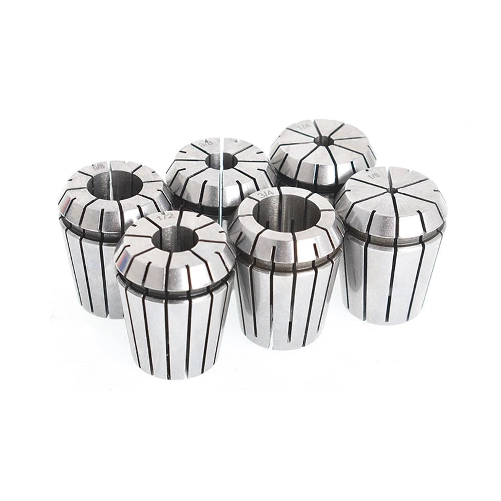 Set of 6 ER32 Spring Collets for CNC Milling Lathe (1/2''-5/8'')