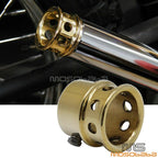 1-7/8" Brass Drilled Exhaust Tip for Harley Softail Standard FXST