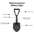 Tri-Fold Shovel for Military Camping Survival Scouting (Black)