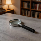 Metal Frame Handheld Magnifying Glass 50mm Lens for Professional Use