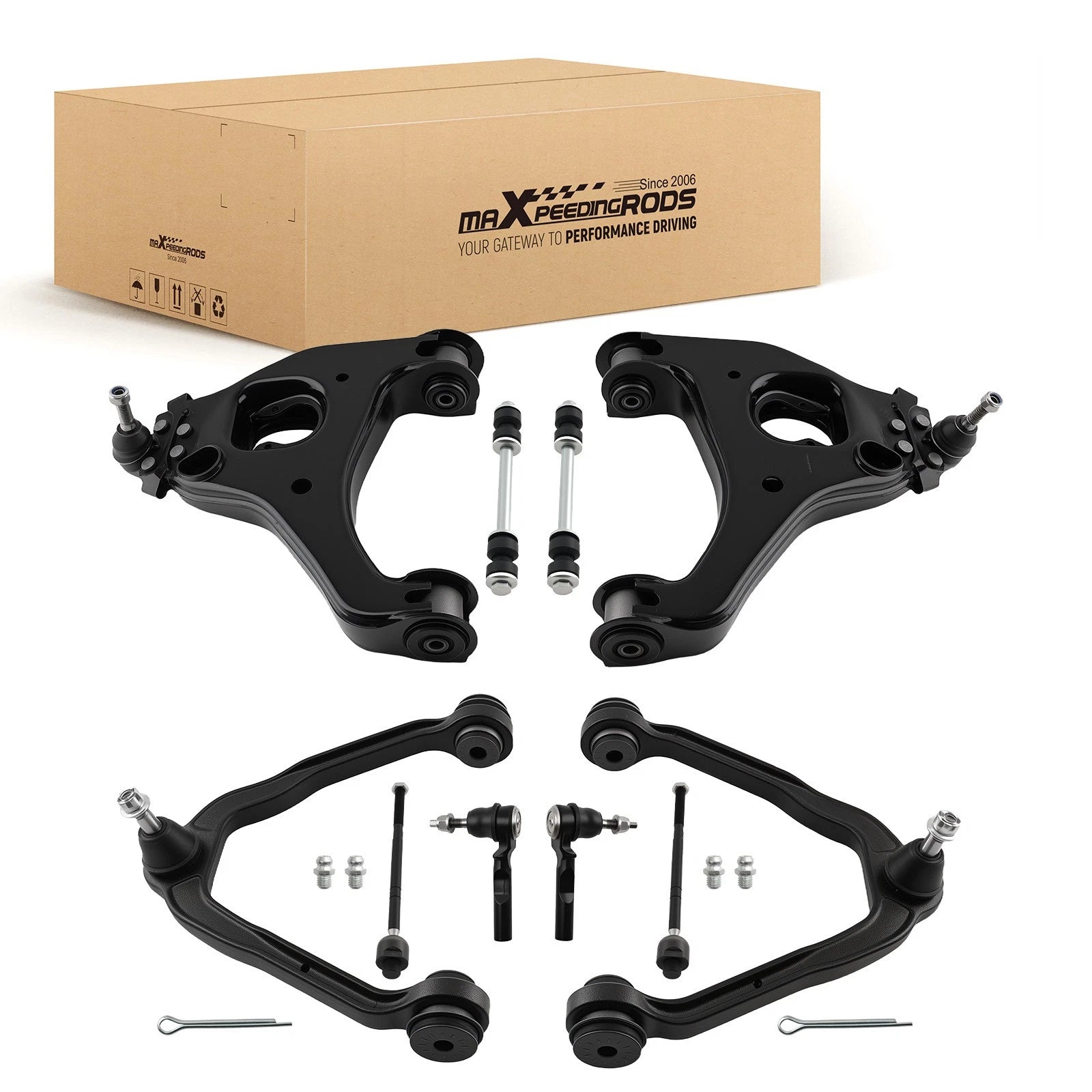 10x Front Control Arms w/Ball Joint Kit for Chevy Silverado Sierra 1500 (1999–2006)