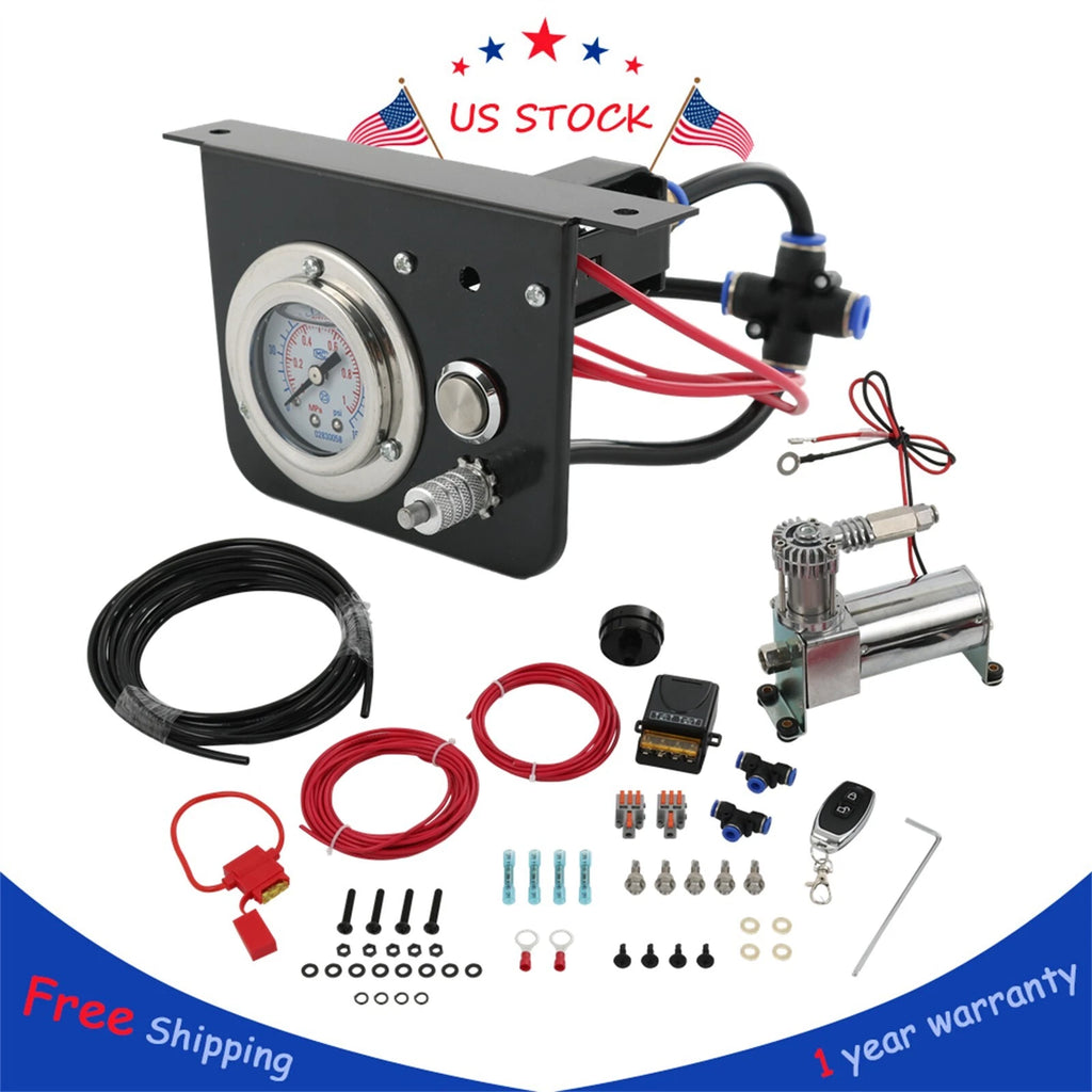 Air Suspension Compressor Gauge Switch Kit for Air Lift