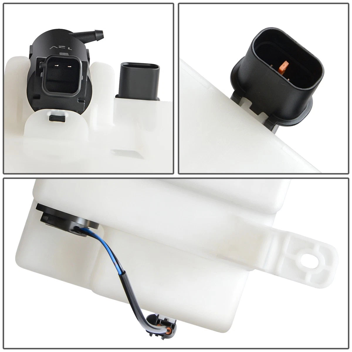 Washer Fluid Reservoir Tank with Level Sensor for Hyundai Elantra (2007–2010)