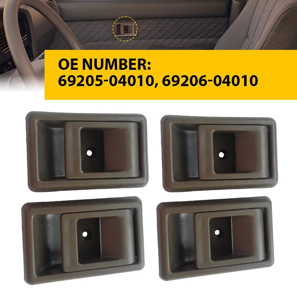 Set of 4 Interior Door Handles for Toyota 4Runner (1990–1995) Tacoma (1995–2000)