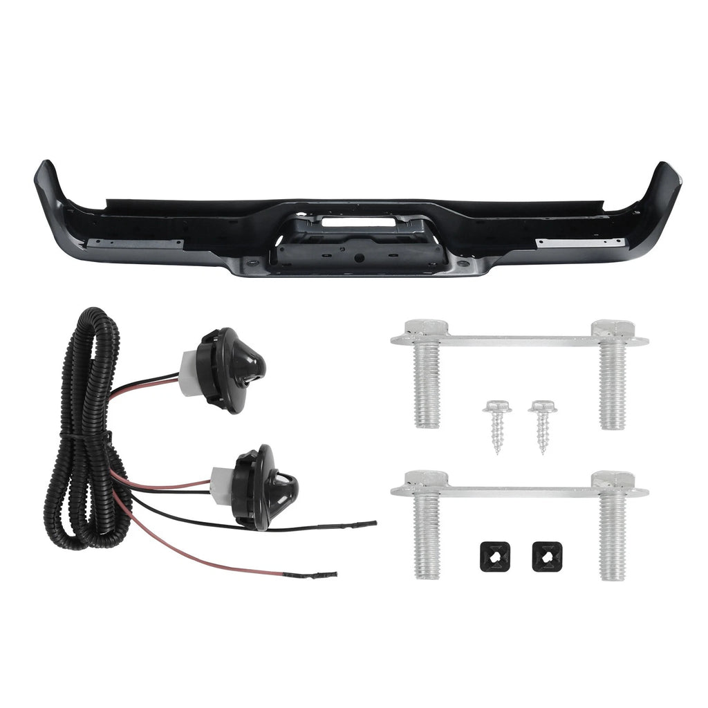 Rear Bumper Assembly for Ford F150 (2006–2008) Black Step with Hole