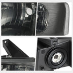 Set of 2 OE Style Smoked Lens Upper Headlights for Express/Savana 1500-4500 (2003–2024)